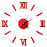 2D Frameless DIY Mirror Wall Clock  Modern Quartz Wall Sticker Decor For Living Room  Office 17