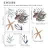 Underwater World Watercolor Wall Decals  Waterproof Coral  Tropical Fish Stickers For Bathroom Nurs 14
