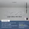 Modern Minimalist Linear Chandelier  HighDefinition LED Pendant Lighting For Dining Rooms Kitchen I 6