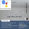 Modern Minimalist Linear Chandelier  HighDefinition LED Pendant Lighting For Dining Rooms Kitchen I 8