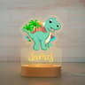 Personalized USB Acrylic Night Light  Custom Name Animal Designs For Modern Baby Nurseries Kids Bed 12