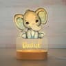 Personalized USB Acrylic Night Light  Custom Name Animal Designs For Modern Baby Nurseries Kids Bed 8