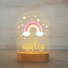 Personalized USB Acrylic Night Light  Custom Name Animal Designs For Modern Baby Nurseries Kids Bed 14