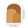 Geometric Arch Wall Decal  Modern Boho PVC Headboard  Minimalist Interior Mural 15