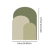 Geometric Arch Wall Decal  Modern Boho PVC Headboard  Minimalist Interior Mural 16