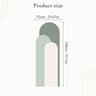 Geometric Arch Wall Decal  Modern Boho PVC Headboard  Minimalist Interior Mural 24