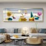 Chinese Style Golden Leaves  Sacred Deer Canvas Art 24
