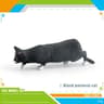 Feline Narrative Sculpture  HighDefinition Lying Orange Cat Architectural Ornament 12