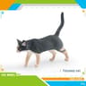 Feline Narrative Sculpture  HighDefinition Lying Orange Cat Architectural Ornament 7
