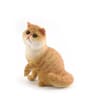 Feline Narrative Sculpture  HighDefinition Lying Orange Cat Architectural Ornament 17