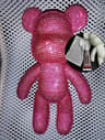 Crystalline Narrative Sculpture  HighDefinition Rhinestone Bear Architectural Ornament 9