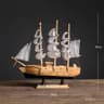 Vintage Wooden Sailboat Model  Mediterranean Style Nautical Home Decor And Creative Room Ornament 7