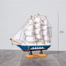 Vintage Wooden Sailboat Model  Mediterranean Style Nautical Home Decor And Creative Room Ornament 11