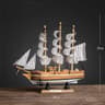 Vintage Wooden Sailboat Model  Mediterranean Style Nautical Home Decor And Creative Room Ornament 13