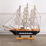 Vintage Wooden Sailboat Model  Mediterranean Style Nautical Home Decor And Creative Room Ornament 17