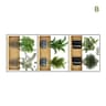 3Piece Plant Design Wall Sticker  Potted Pattern Botanical Wall Decal For Modern Home Beautificatio 6