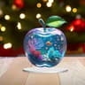 Brilliant Crystal Apple Figurine  Handcrafted Glass Apple Paperweight For Home And Office Decor 3