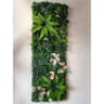 Artificial Greenery Hedge Grid 16x47 In  Simulated Milan Eucalyptus Wall  Wedding Backdrop  Garden  7