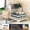 Adjustable OverSink Dish Drying Rack  Stainless Steel Organizer With Drainboard  Kitchen Storage Ra 9