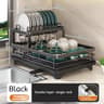 Adjustable OverSink Dish Drying Rack  Stainless Steel Organizer With Drainboard  Kitchen Storage Ra 8