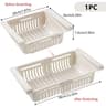 UnderShelf Refrigerator Drawer  PullOut Fridge Storage Organizer  Universal ClipOn Bin For Eggs Fru 7