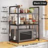 Microwave Oven Storage Rack  SpaceSaving Countertop Organizer  Plastic Kitchen Utensil  Tableware S 9