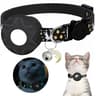 Reflective Moon  Stars AirTag Safety Collar  GlowintheDark Tracking For Cats 8