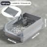 Extra Large Enclosed Stainless Steel Cat Litter Box 6