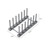 Plastic Dish Drainer Rack And Detachable Pot Lid Storage Shelf 7