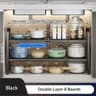 MultiUse Kitchen And UnderBathroomSink 2Tier Storage Rack 7