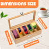 Bamboo Tea Bag Storage Box And Multipurpose Teabag Holder 6