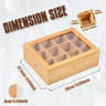 Bamboo Tea Bag Storage Box And Multipurpose Teabag Holder 8