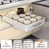 PullOut Cabinet Organizer Tray  SlideOut Kitchen Storage Shelf With Rails 8