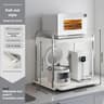 2Tier PullOut Microwave Oven Rack  SlideOut Kitchen Countertop Storage Organizer For Rice Cookers   9