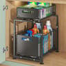 UnderSink Sliding Storage Rack  2Tier PullOut Cabinet Organizer Basket For Spices Snacks  Bathroom  7