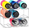 Stackable Clear Tumbler  WideDiameter Water Bottle Rack 8