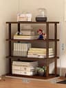 Natural Bamboo Desktop Storage Rack And MultiLayer Countertop Organizer 11