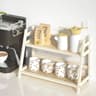 2Tier Bamboo Coffee Station Organizer And Countertop Mug Holder 9
