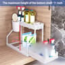 DoubleLayer PullOut Storage Rack And Multifunctional UnderSink Sliding Cabinet Organizer Drawer 8