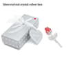 Crystal Rose Artificial Flower  Metallic Stem Craft 9