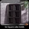 NonStick MultiGrid Square Cake  Mini Bread Pan 9