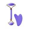 Resin Facial Massage Roller  Gua Sha Scraping Board Set 9