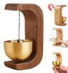 Simple Wooden Doorbell Wind Chime  Decorative Hanging Ornament 9