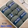 11 Lb Fine Sheep Wool HandKnitting Yarn Set 6 Pieces 17