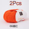 2Piece 100 Pure Cotton HandKnitting  Crochet Yarn Set 13