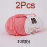 2Piece 100 Pure Cotton HandKnitting  Crochet Yarn Set 17
