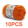 11 Lb Milk Cotton HandKnitting Yarn Set 10 Pieces 17