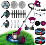 Cordless Electric Grass Trimmer  Lightweight Handheld Garden Weed Eater 10