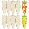 10 Piece Easter Wooden Carrot Hanging Ornaments With Twine For DIY Crafts 7