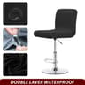 Real Waterproof Fabric Bar Chair Cover Stretch Short Back Slipcover 11